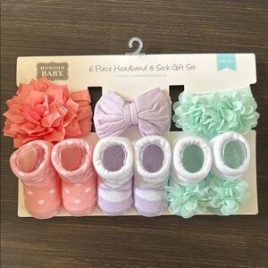 Hudson Baby Headband and Sock Gift Set